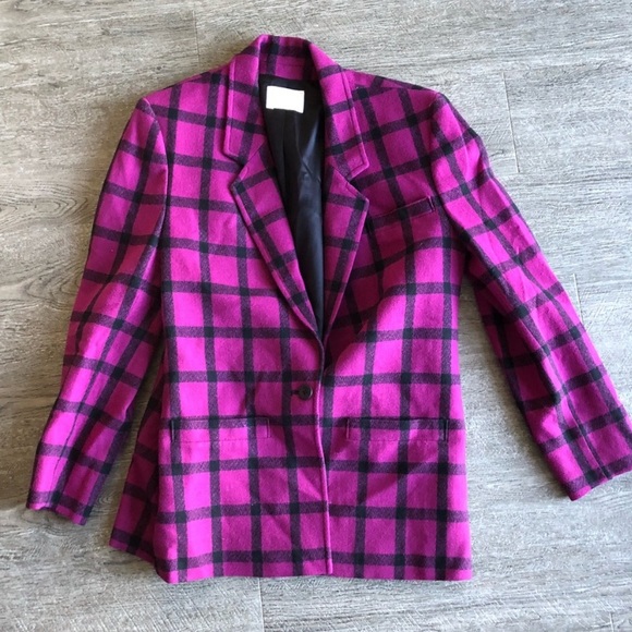 Pendleton Jackets & Blazers - Pendelton Fuschia Magenta Virgin Wool Blazer
